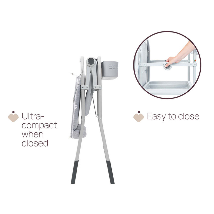 Baignoire avec table de change Cuddle & Bubble grey melange 