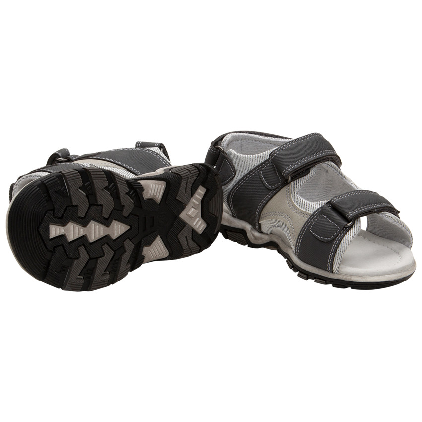 Sandalen met klittenband en contrasterende inzetstukken voor jongens 