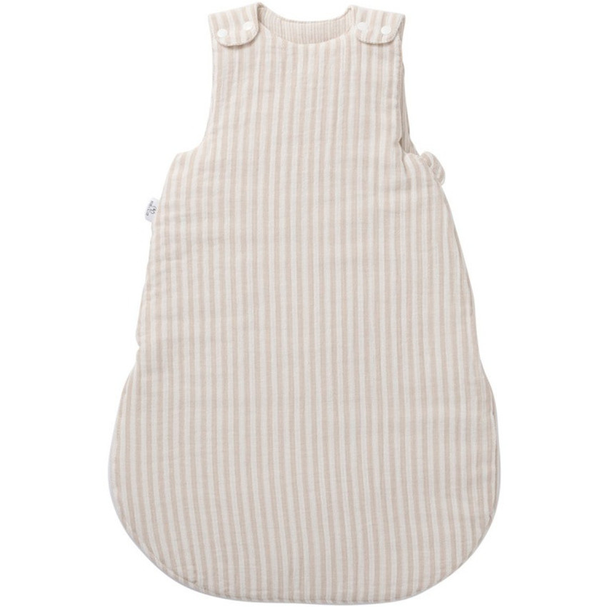 Slaapzak zonder mouwen Ecru/kiezel Soft Stripes - 0/6 maanden 