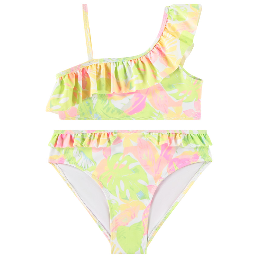 Twee-delige badpak met jungle acidulée print voor meisjes 