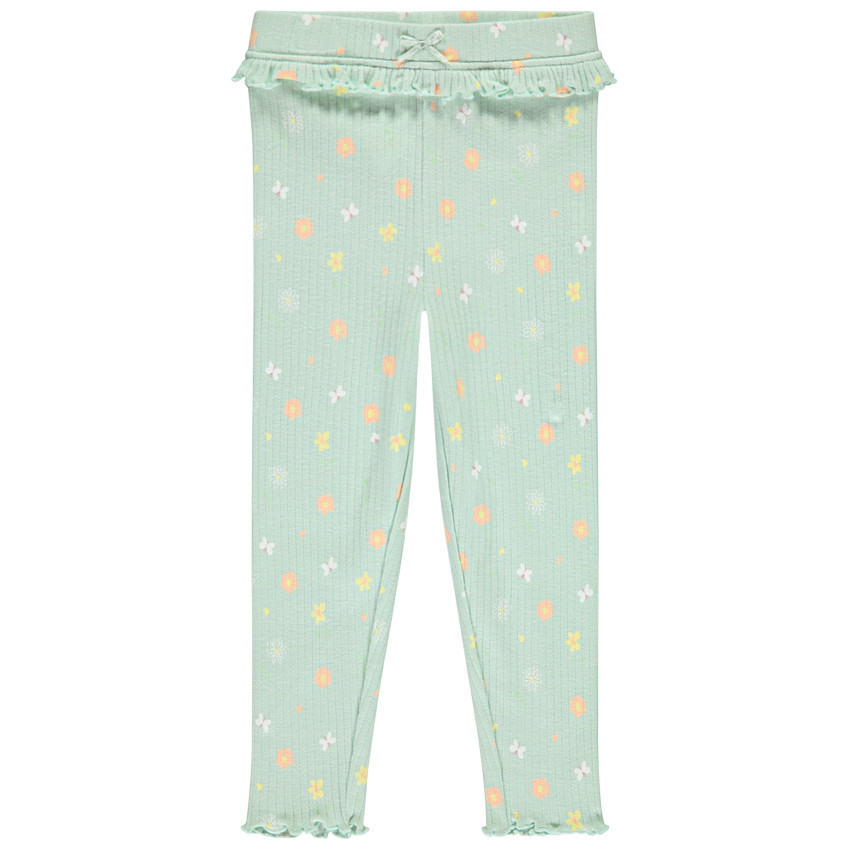 Caleçon long avec volants et imprimé fantaisie pour bébé fille 