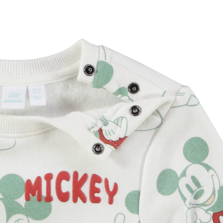 Sweat en molleton imprimé Mickey Disney pour bébé garçon 