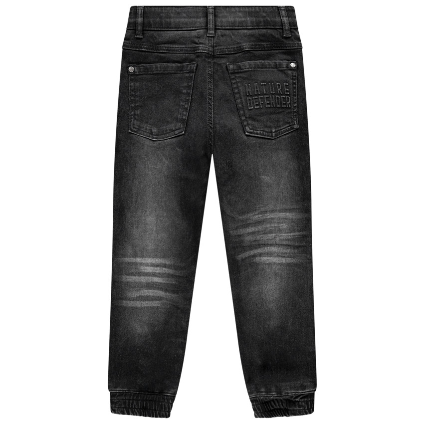 Jeansbroek met washed look in joggerstijl voor jongens 