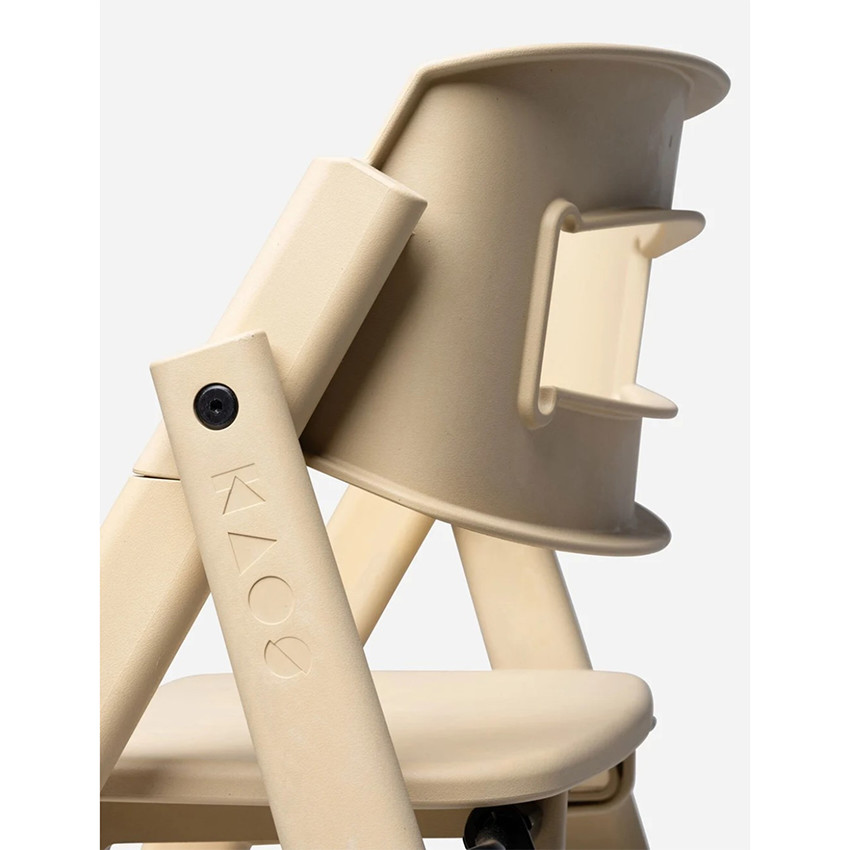 Chaise haute Kaos Klapp évolutive pliable Plastic Desert Sand 