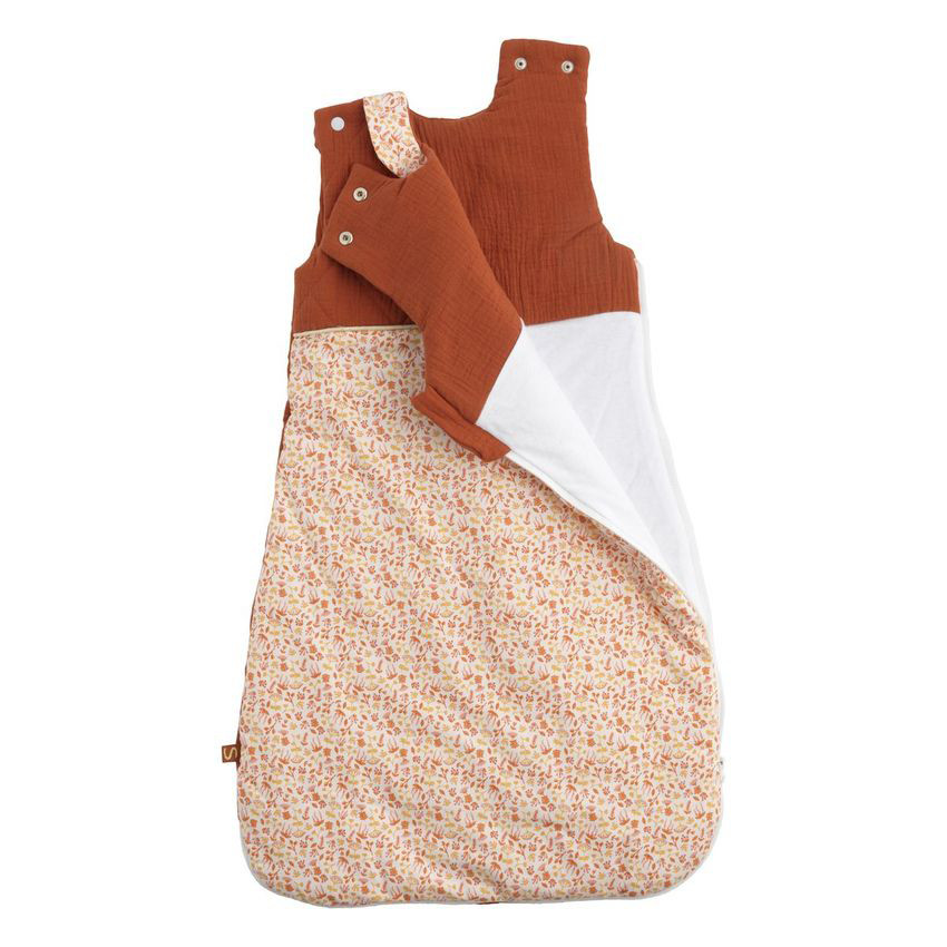 Gigoteuse sans manches ouatinée 0-6M - Terracotta Esmée 