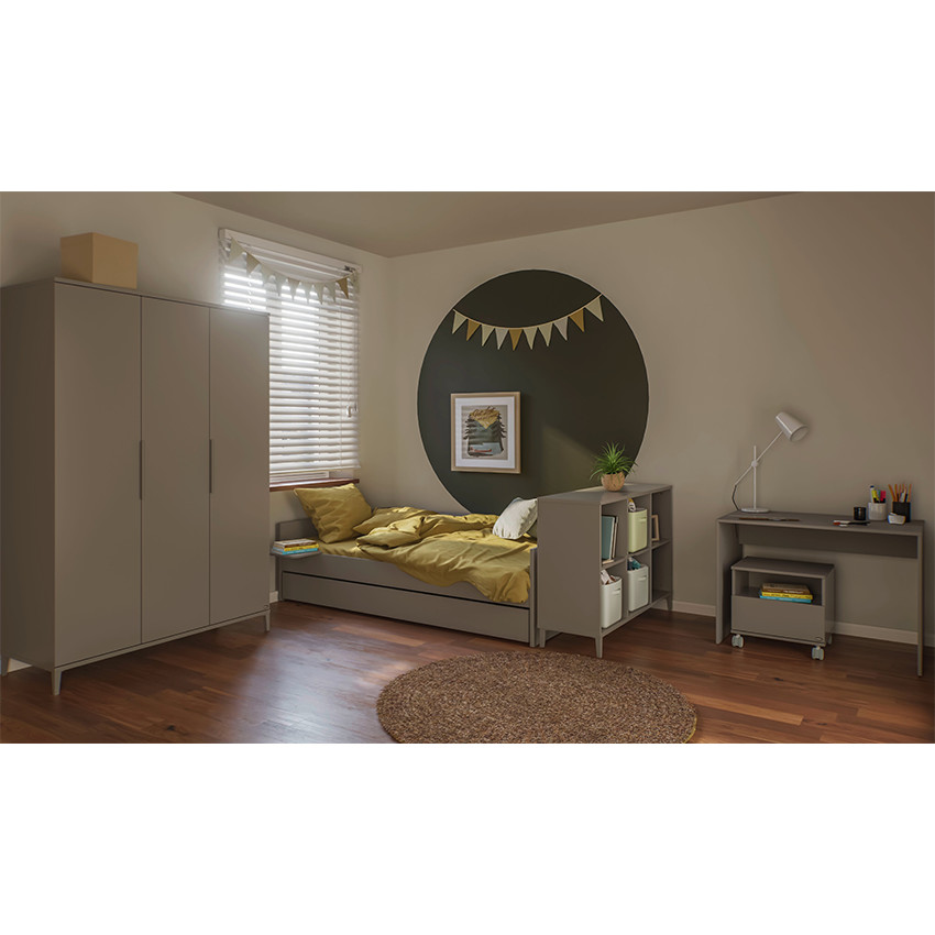 Tablette lit mezzanine Brother Stu 28X12X25CM Taupe 