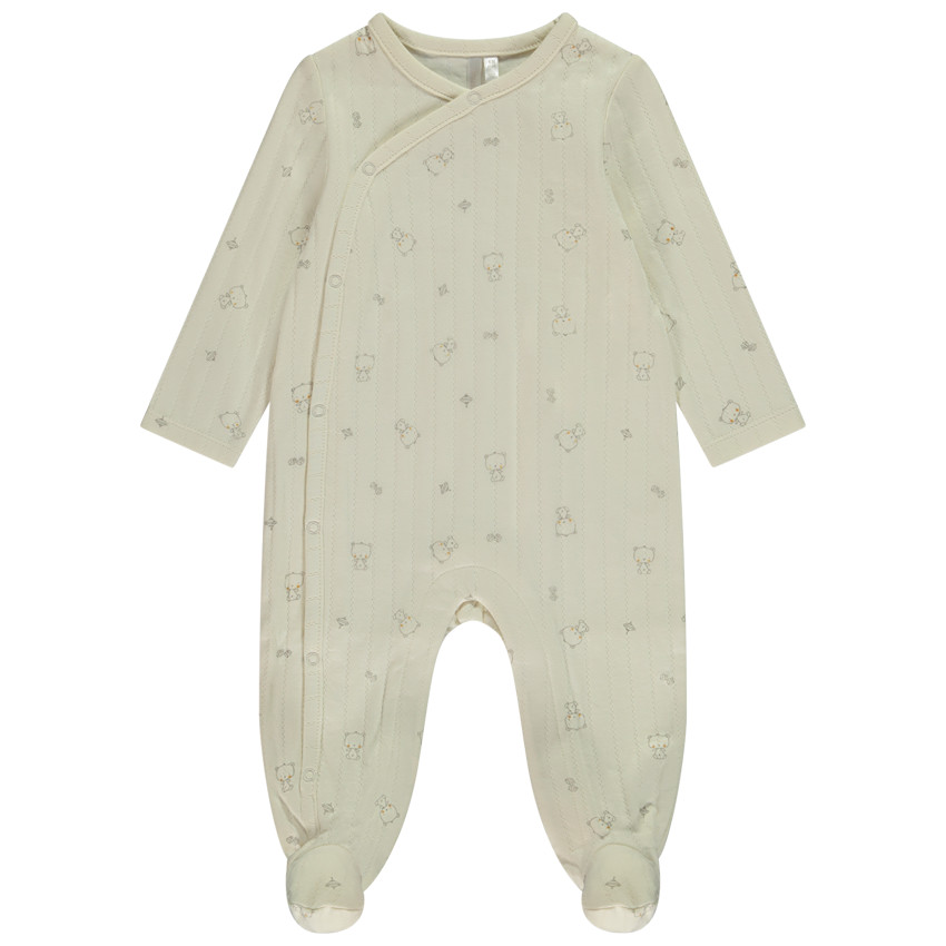 Dors-bien en jersey matelassé imprimé ourson pour bébé  