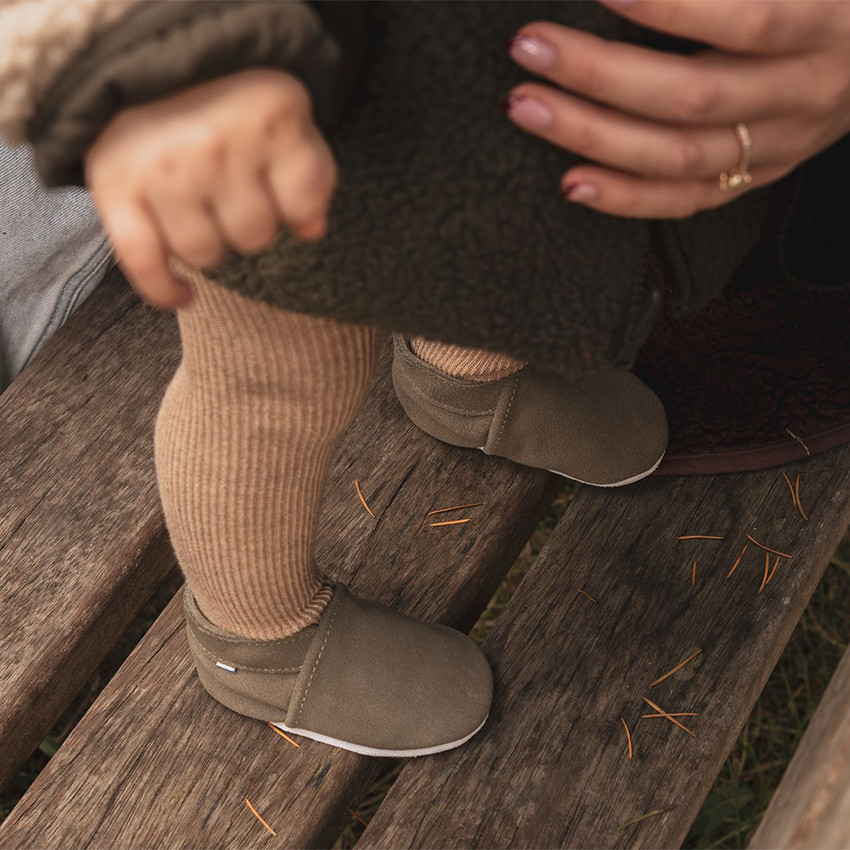 Pantoffels flexibel 18-24M in Babysoft suède Trebol 