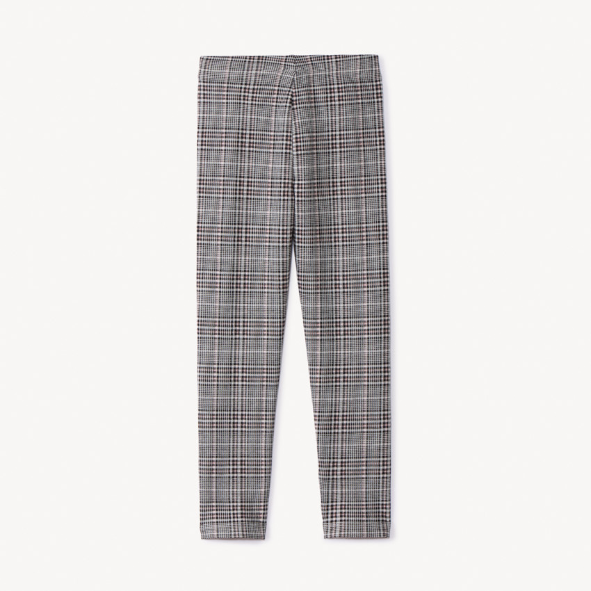 Lang jacquardonderbroek met ruitmotief voor meisjes 