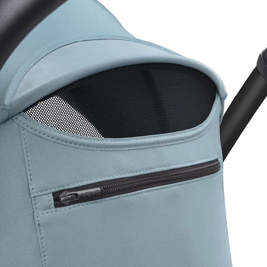 Kinderwagen Stokke® YOYO³ vanaf 6 maanden - frame zwart/Aqua 