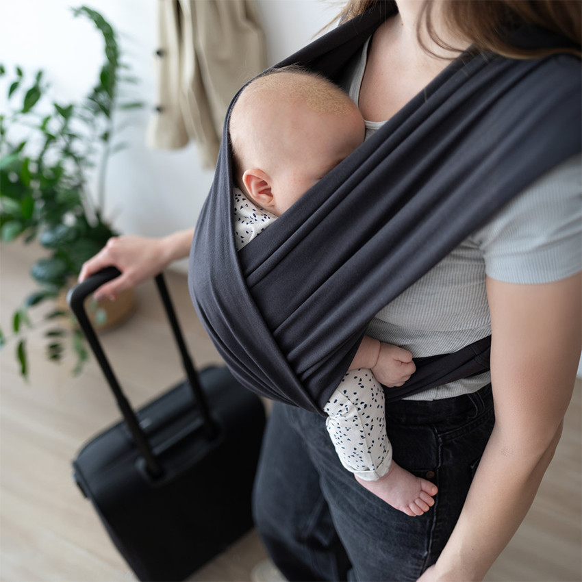 Porte bébé Echarpe Duo -T2- Graphite 