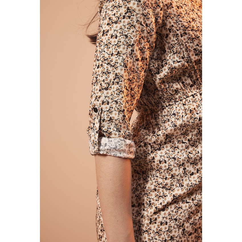 Robe de grossesse fluide imprimé fleuri 