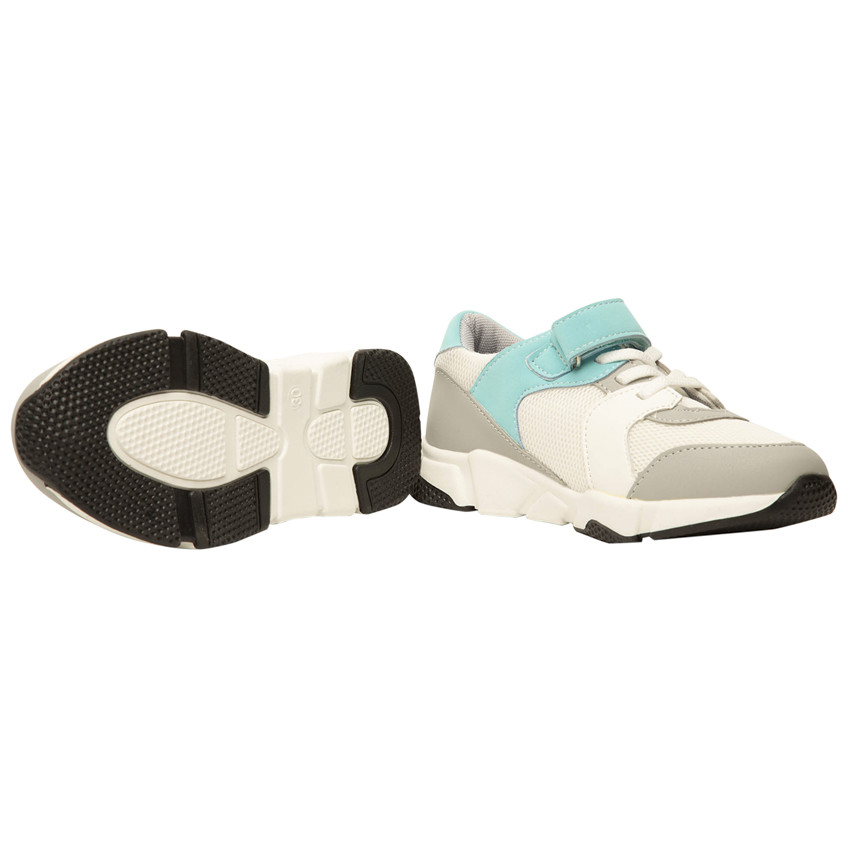 Lage sneakers met mesh en inzetstukken voor jongens 