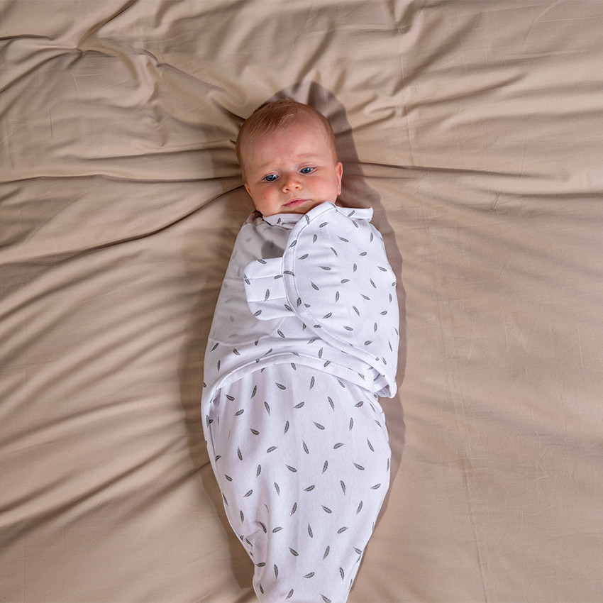 Inbakerdoek maat S Veren Grijs 