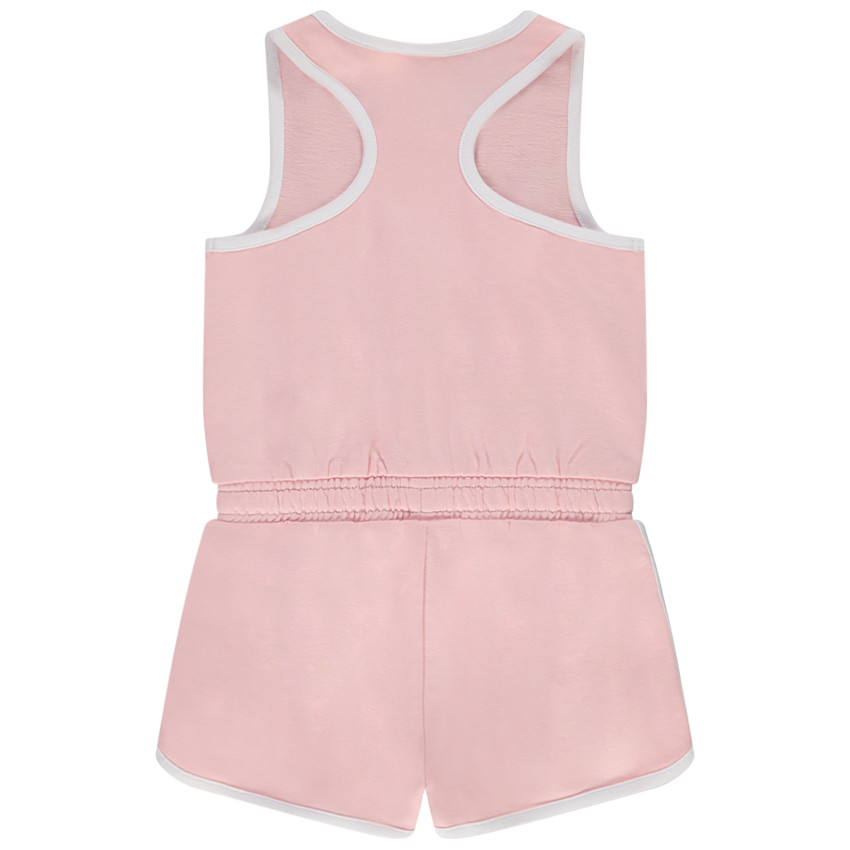 Combishort sans manches puff print flamand rose pour fille 