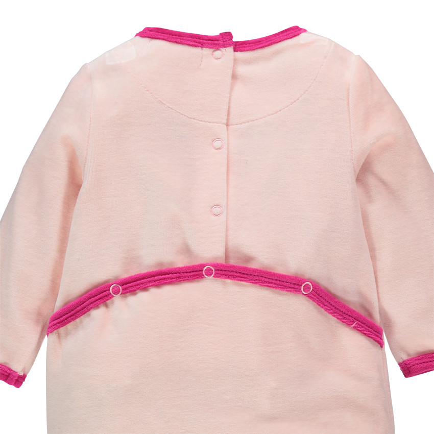 Dors-bien en velours brodé avec ouverture adapté à l'âge 