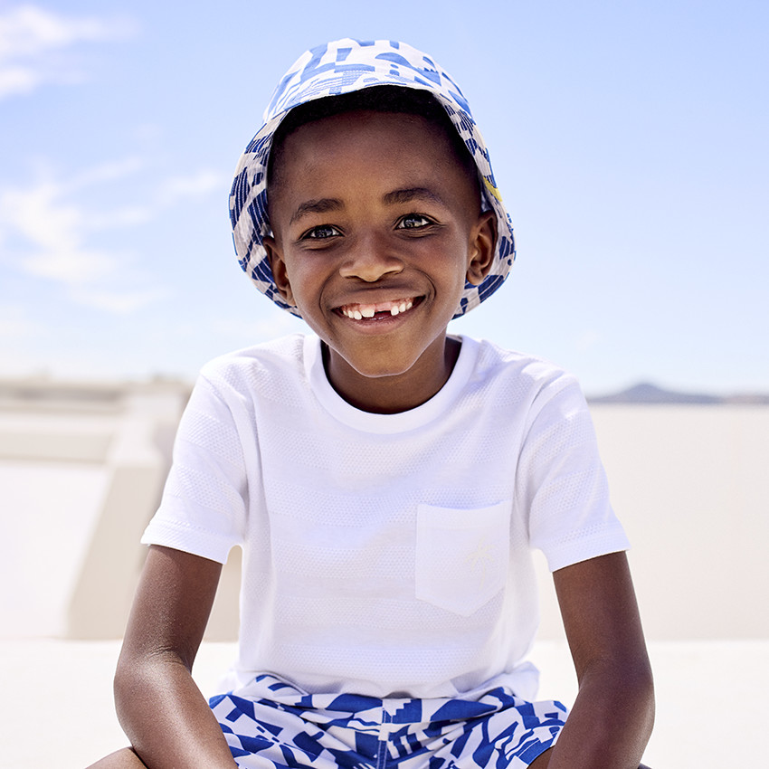 Bob imprimé Mykonos pour garçon 