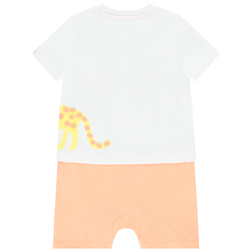 Set van 2 korte jumpsuits met 2 in 1 effect voor baby jongen 