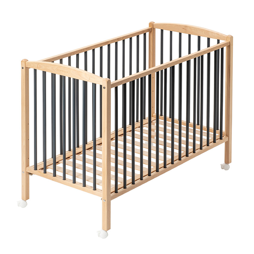 Lit avec roulettes 60 x 120 cm Arthur anthracite 