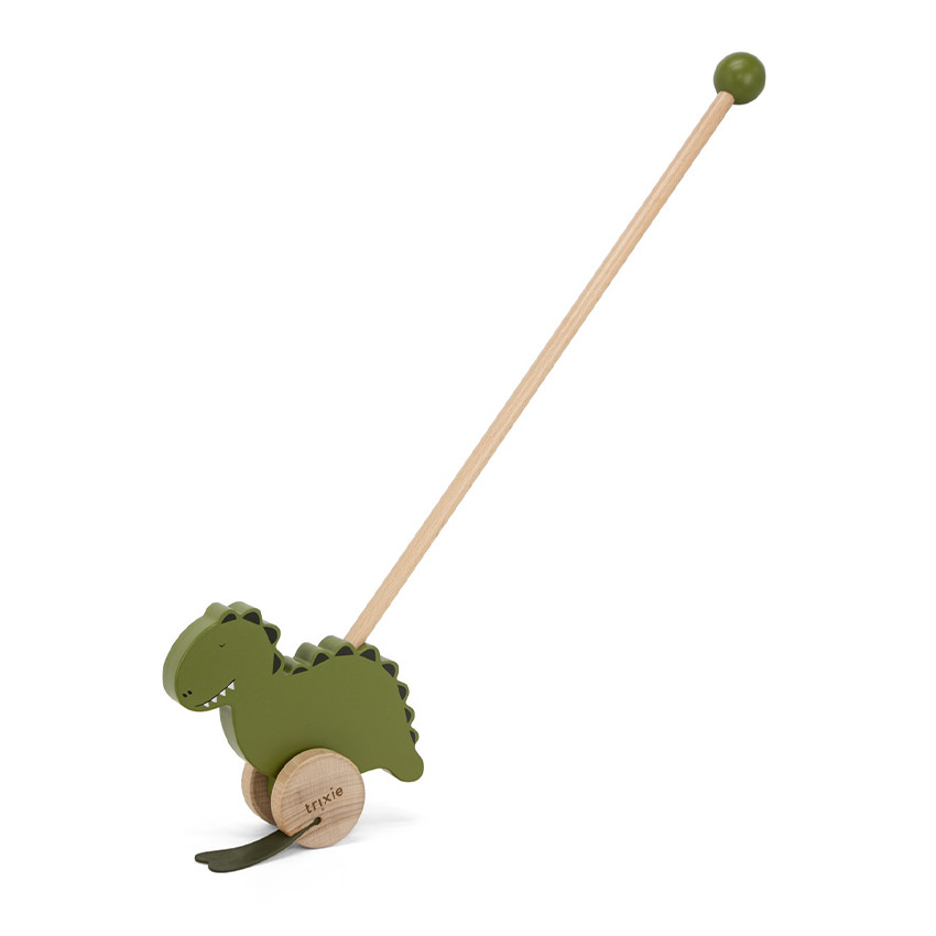 Houten duwstok - Mr. Dino  