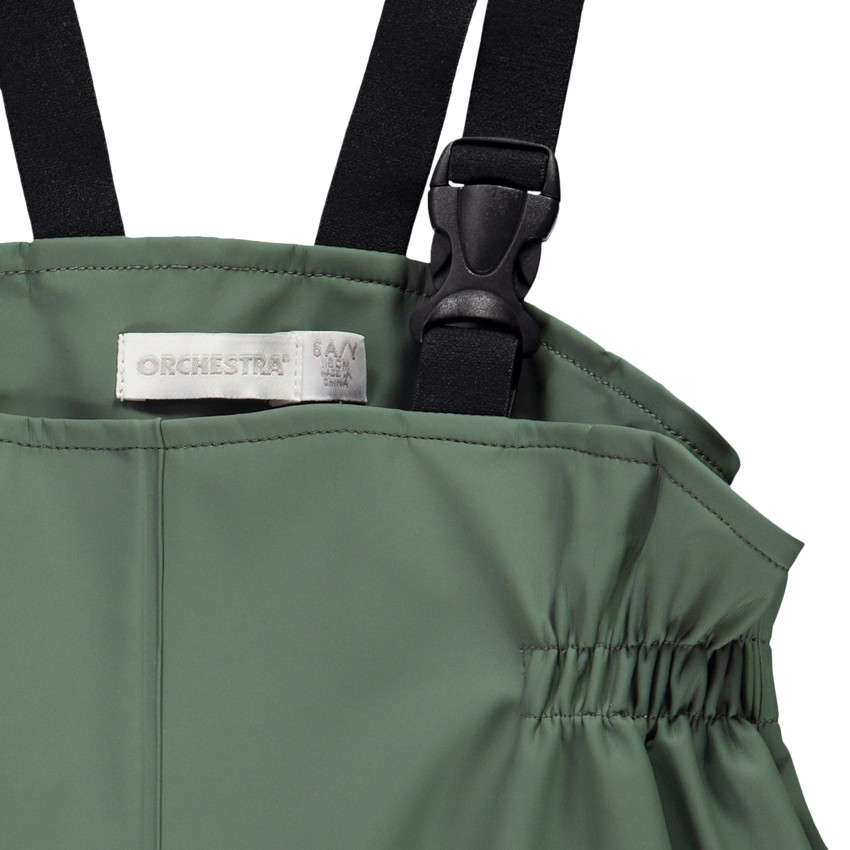 Pantalon de pluie en gomme avec bretelles pour garçon  