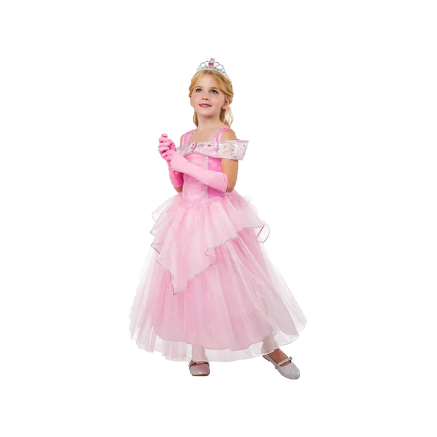 Déguisement robe de princesse Rose - Taille 5-6 ans 