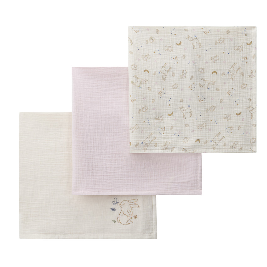 Set van 3 lange in katoenen gaas – Little Deer 