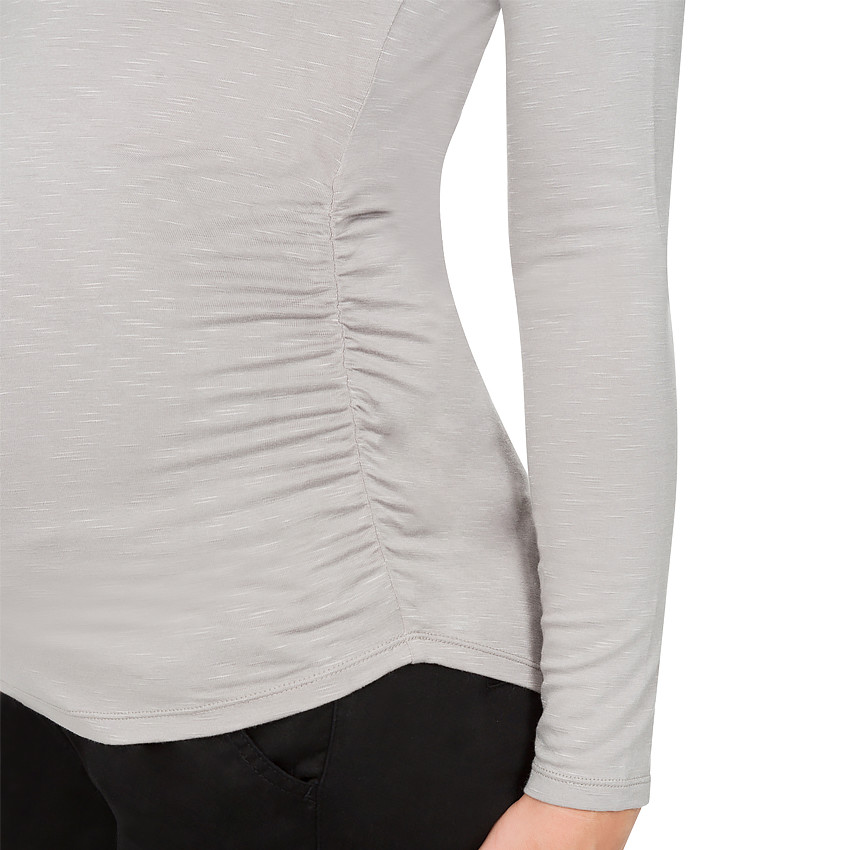 Tee-shirt manches longues de grossesse avec dos croisé 