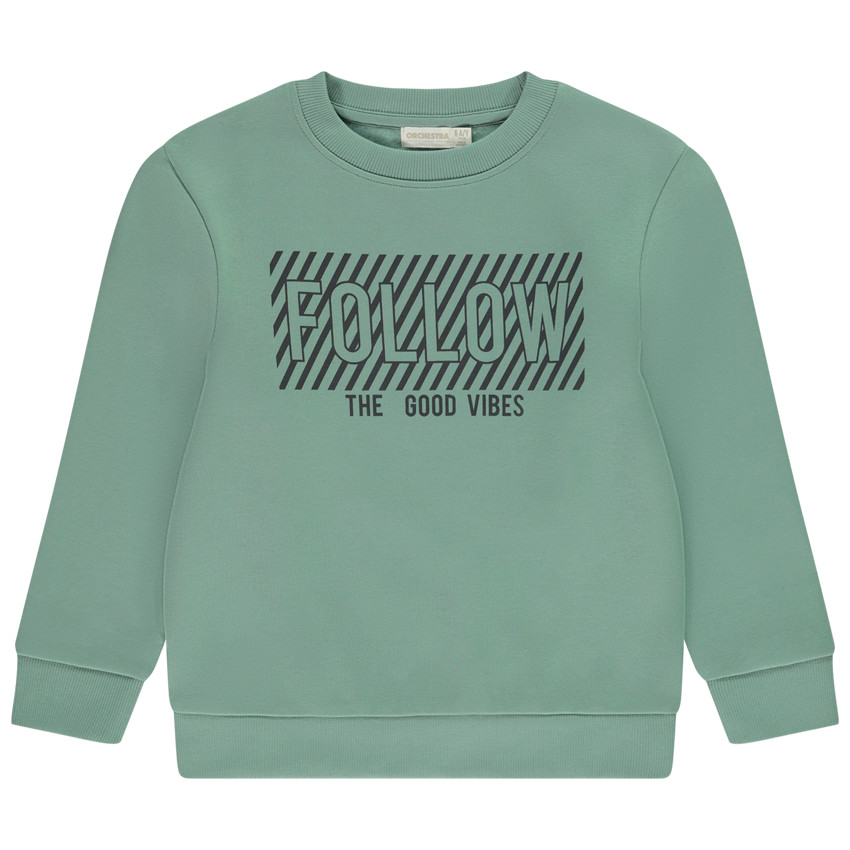 Sweatshirt fleece met fantasieprint voor jongen 