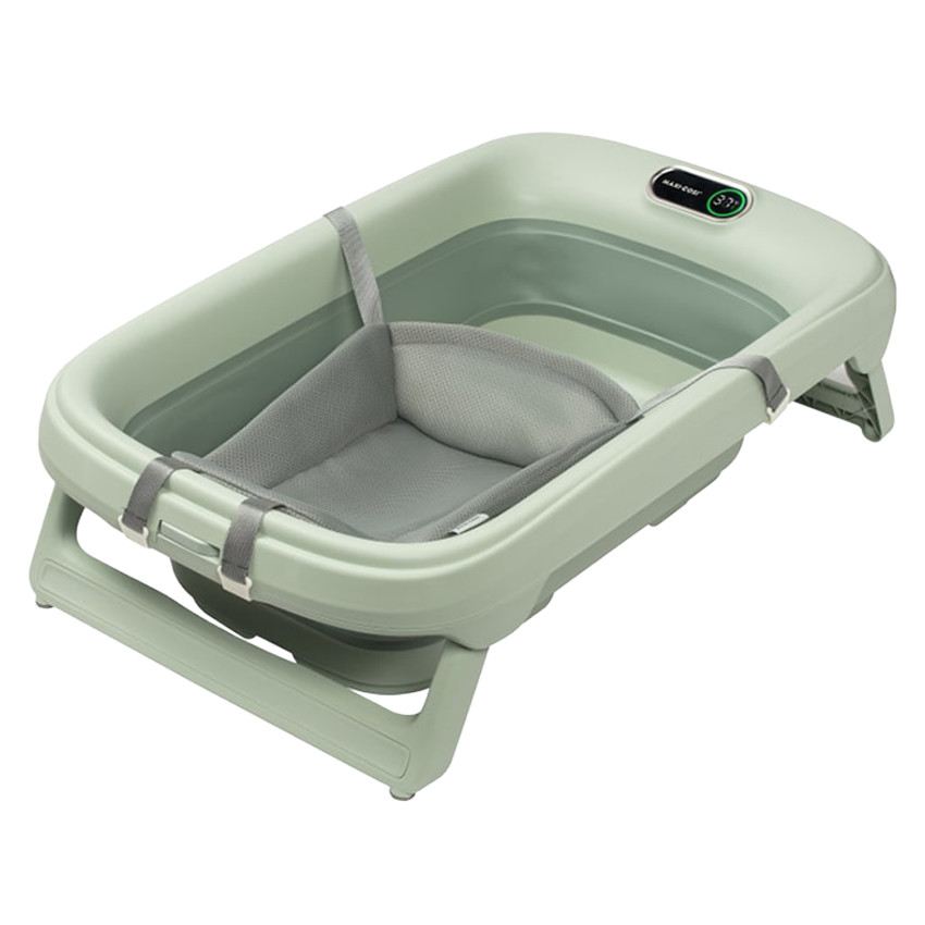 Baignoire Indigo Plus + coussin nouveau-né Sage Green 