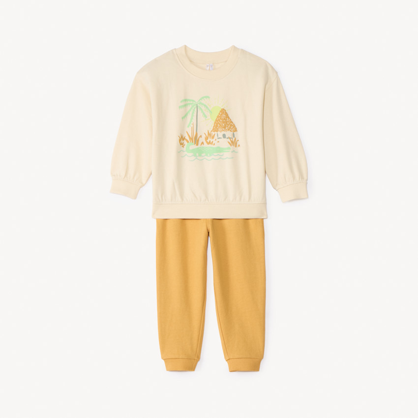 Joggingset met tekening voor babyjongen 