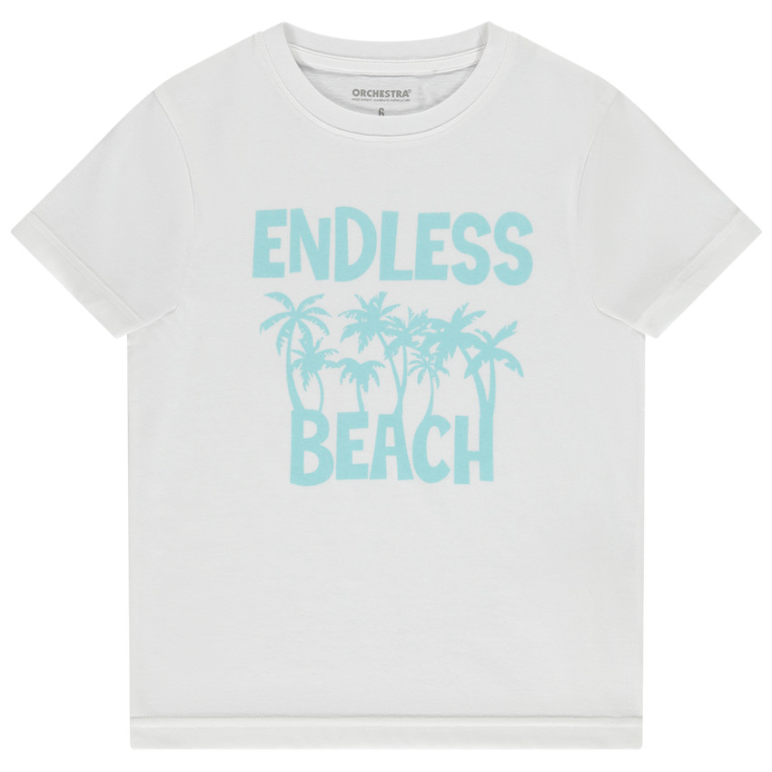 T-shirt korte mouwen met fantasieprint voor jongen 