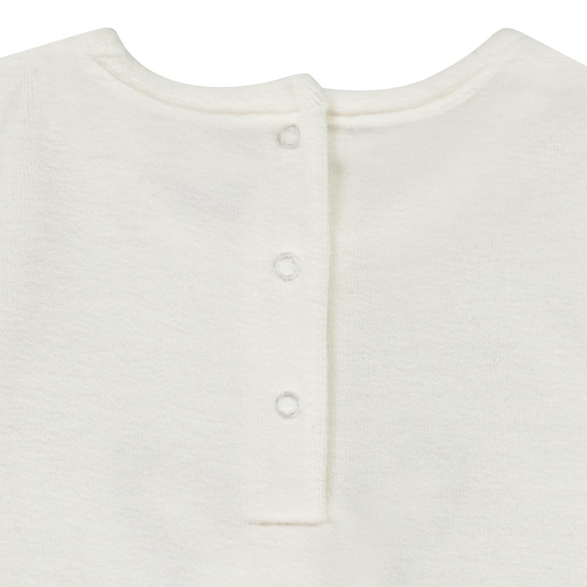 Pyjama 2 pièces en velours biche de Noël pour bébé fille 