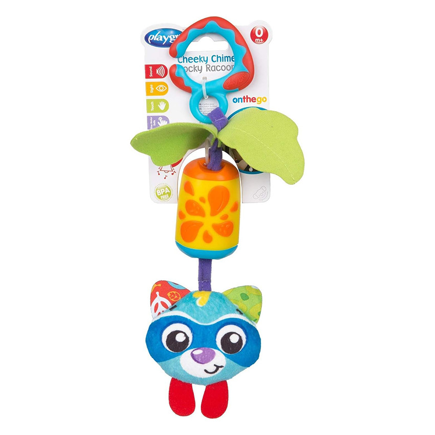 Peluche d’activité – Cheeky Chimes Rocky Racoon 