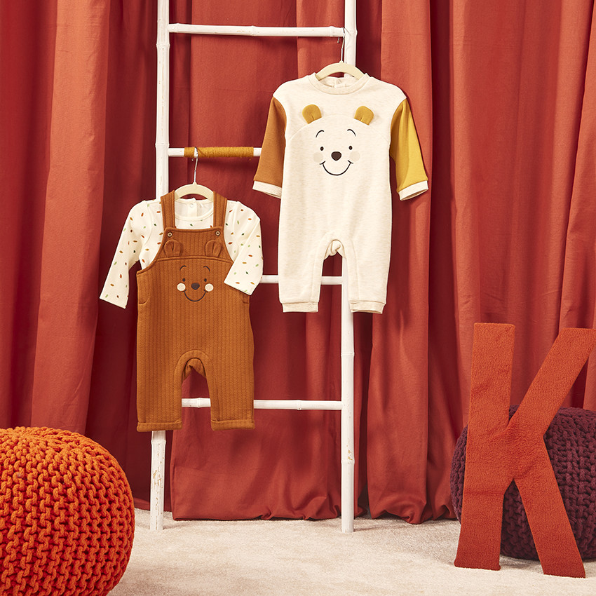 Ensemble salopette Winnie l'Ourson Disney pour bébé garçon 