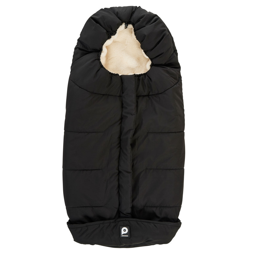 Voetenzak voor kinderwagen Zwart/Beige 