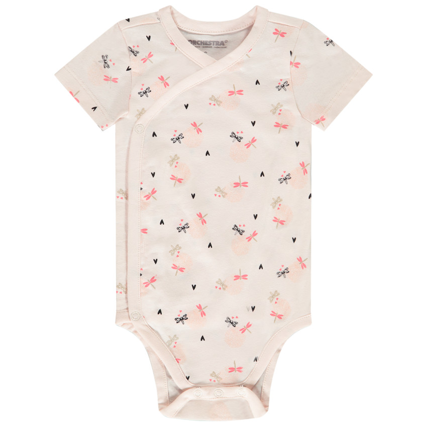 Set met 5 rompers van jersey met fantasieprint voor babymeisjes 