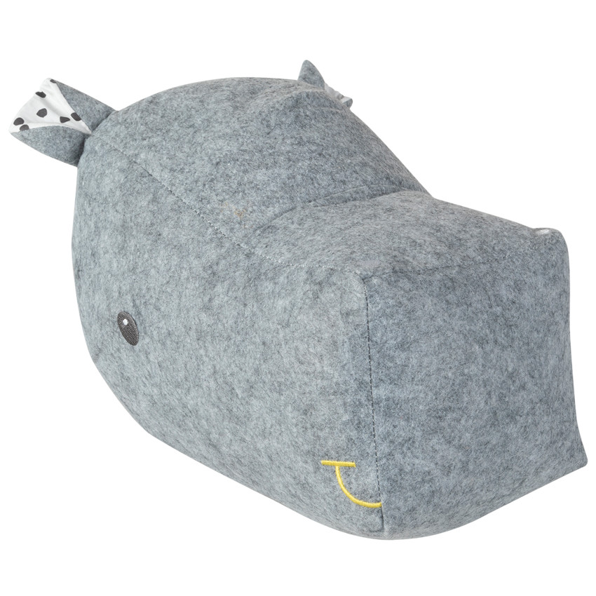 Tête d'hippopotame fantaisie à fixer au mur 