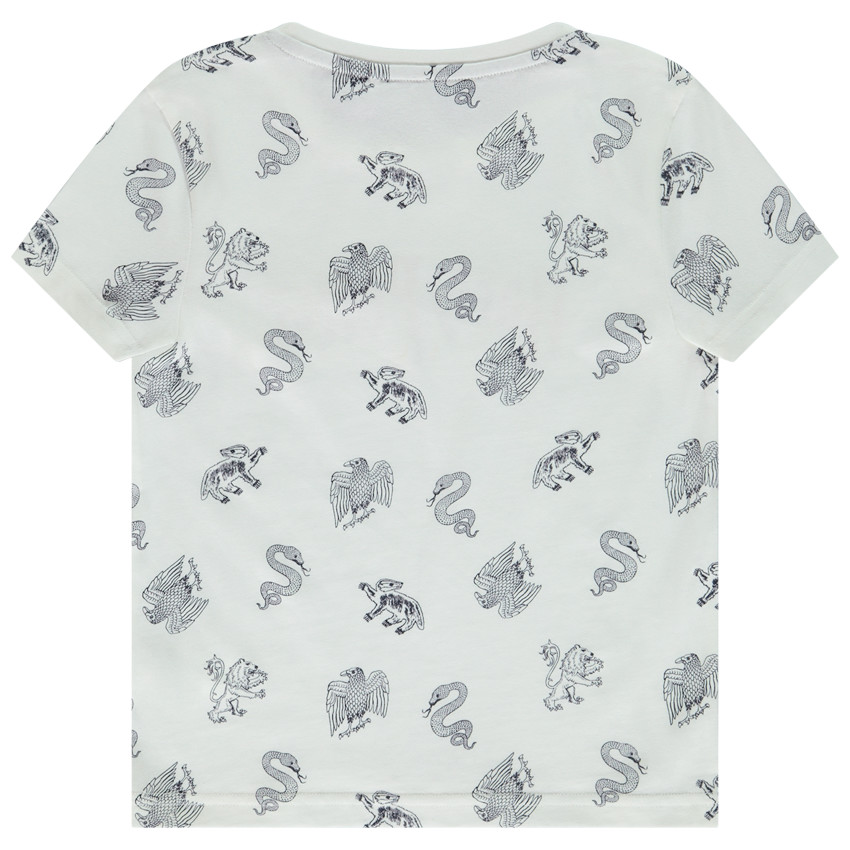 T-shirt manches courtes en jersey imprimé Harry Potter pour garçon 