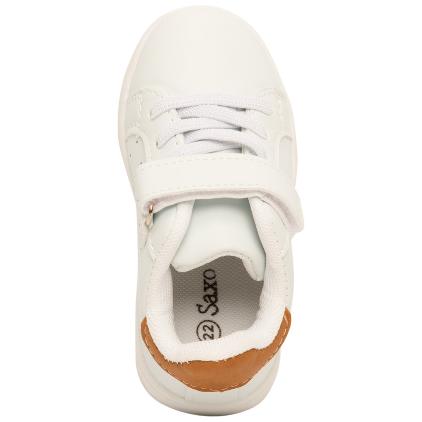 Baskets basses à scratch et lacets élastiqués pour garçon  