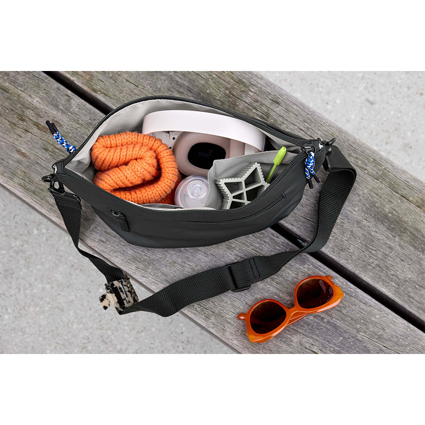 Heupluiertas organizer voor kinderwagen Zwart 