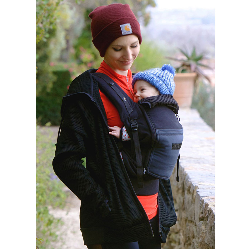 Porte-bébé PhysioCarrier + Pack Evolution - Noir/Anthracite 