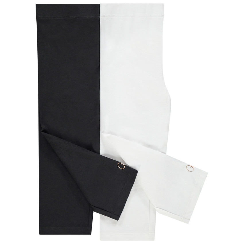 Set van 2 korte leggings met logo-print voor meisjes 