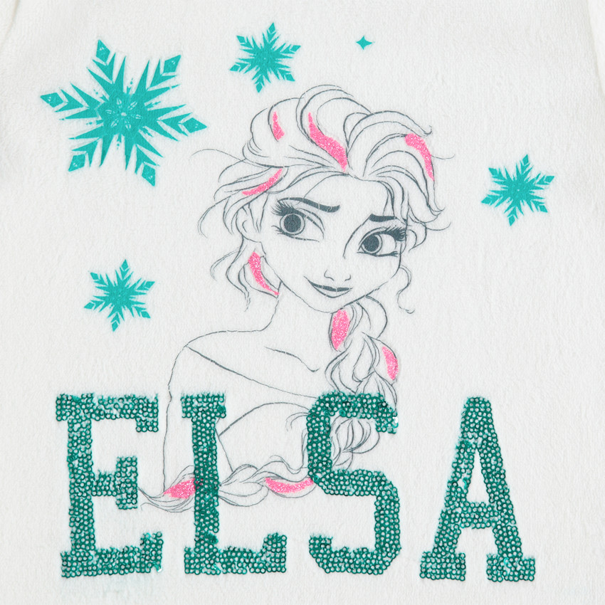 Pyjama en sherpa print et sequins Reine des Neiges Disney 