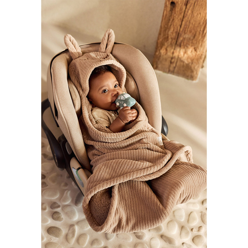 Wikkeldeken Bunny Cloudy Rib Milky Coffee 