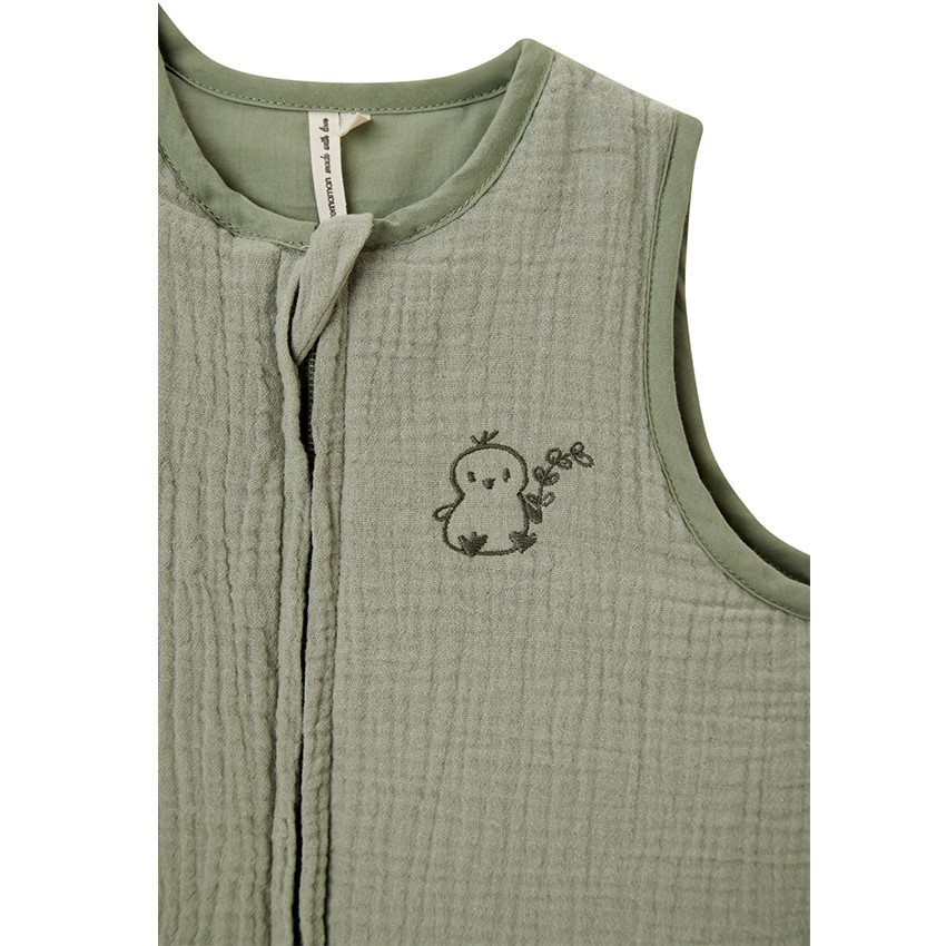 Gigoteuse TOG 2 broderie poussin en gaze de coton 