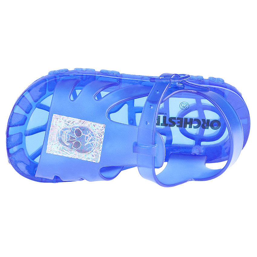 Sandales de plage en plastique print tête de mort 