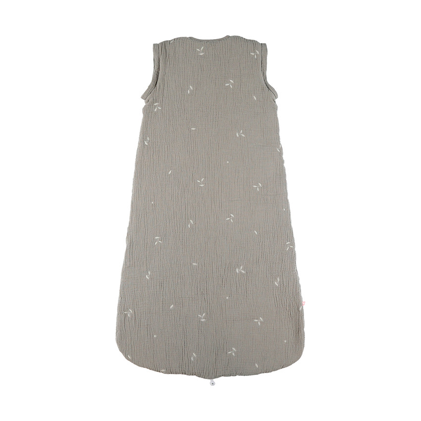 Gigoteuse à manches amovibles 100cm TOG 2 en mousseline brodée kaki 