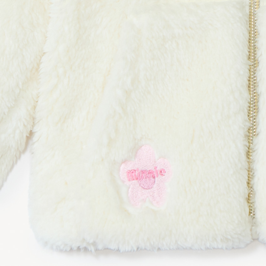 Vest met kap in sherpa Minnie Disney voor babymeisje 