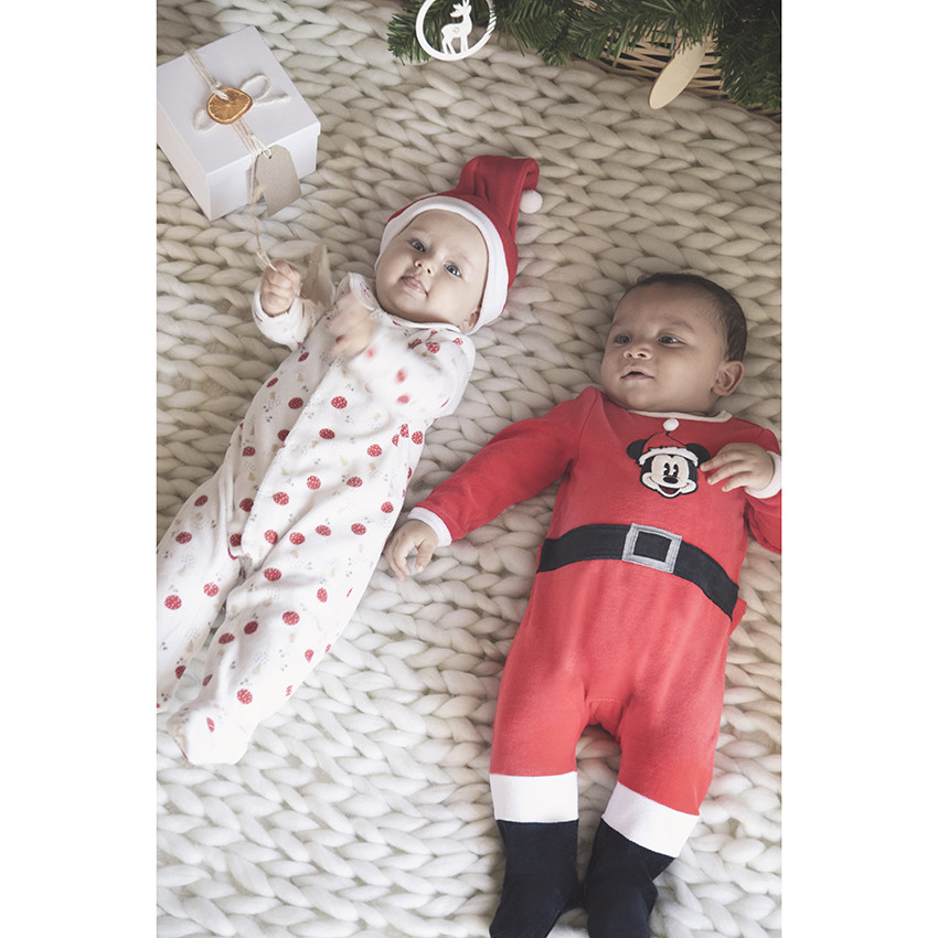 Fluwelen kerstslaappakje met Disney Mickey 